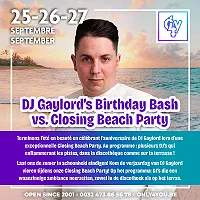 Apm g*ng b*ng & massages & dj gaylord’s birthday bash vs. closing beach party